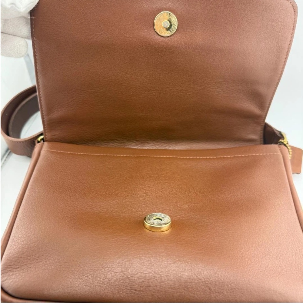 Coach Tan Leather Men's Messenger Bag Unisex - Picture 4 of 11